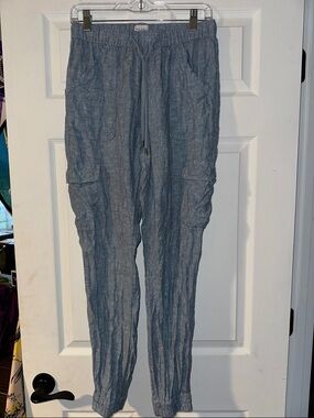 Nicole Miller Light Blue Men's Cargo Jogger Pants